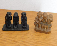 vintage LOT STATUE 3 SINGE de
