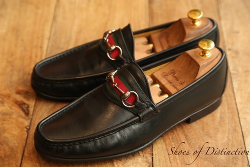 Mocassins gucci cuir noir - gucci,