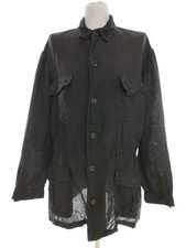 ⭐ PURO LINO Veste Homme pour Hommes Noir Manches longues Lin ⭐