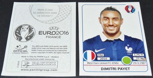 Dimitri payet extra sticker - payet,