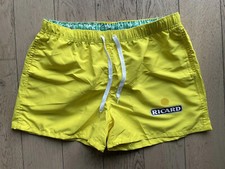 Short Maillot De Bain XXL Caleçon Plage Ricard Jaune Logo Soleil Pétanque OM