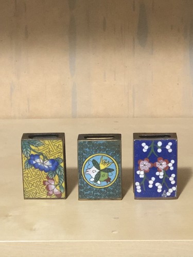 Set antique cloisonne - of,