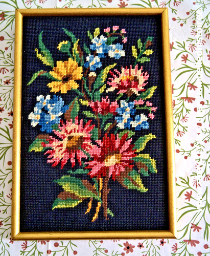 Canevas encadrés bouquet - canevas,