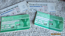 1 Ancien Billet Avion Compagne Aérienne Air France 1 Billet Tunis Air