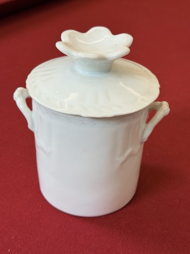 Beurrier eau blanc faïence - beurrier,