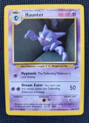 Haunter 130 carte pokemon - haunter,