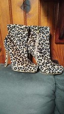 Bottine femme motif Léopard
