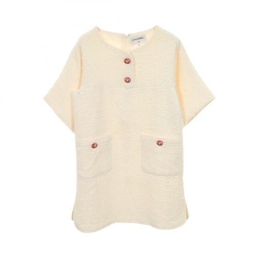 Robe tweed boutonnée - robe,