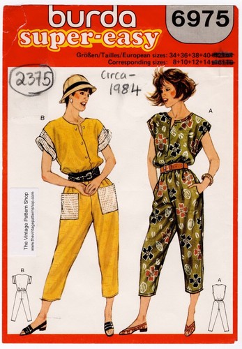 Patron couture vintage 1984 - patron,