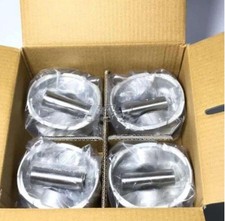 Engine Piston With Rings And