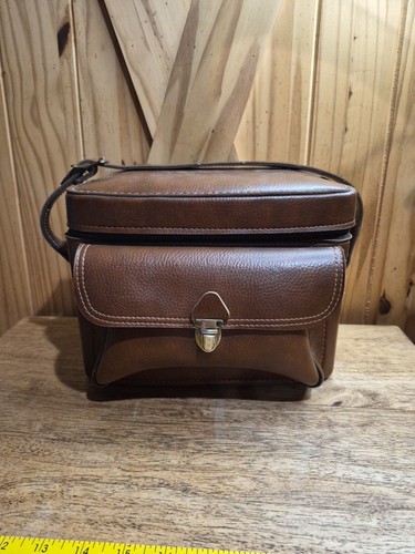 Vintage brown hard leather - brown,