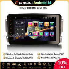 8" 64GO DAB+Android 14 Autoradio GPS Mercedes C/G/CLK Class W203 W209 Viano Vito