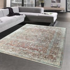 Tapis Oriental en Aspect Soie | brillant & doux | marron-crème