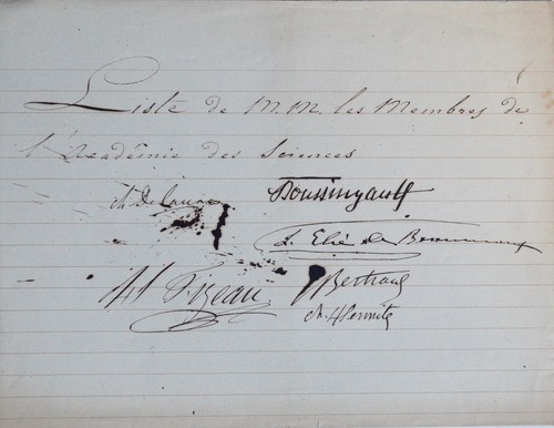 Pièce signée par