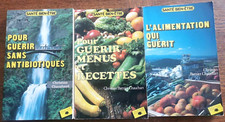 3 LIVRES SANTE BIEN ETRE / GUERIR - ALIMENTATION - RECETTES /  ED. ENCRE