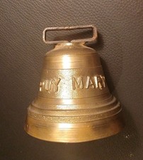 Ancienne Cloche / Clarine En Bronze Marquée PUY MARY Alpage, Transumance D 10 cm