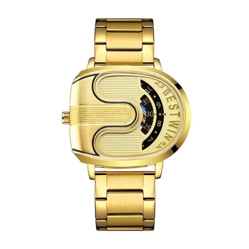 Montre homme quartz doré - montre,