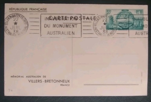 Carte entier postaux mémorial - entier,