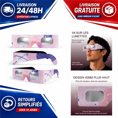 Lunettes éclipse solaire safe - éclipse,