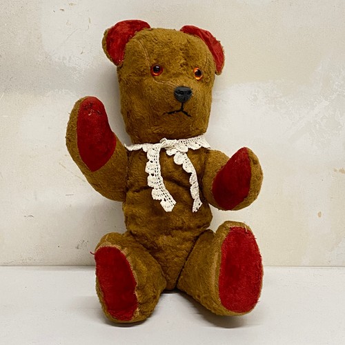 Ancien ours peluche caramel - ours, et