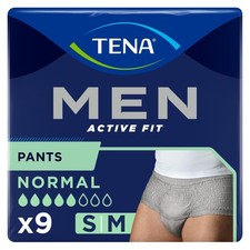 Men Pants Active Fit Gris S/M