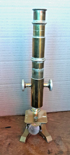 Ancien microscope laiton - microscope,