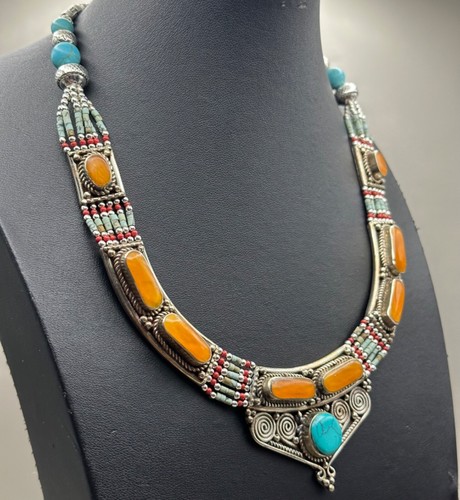 Collier ancien tibétain - , en