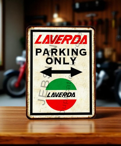 Plaque métal laverda parking - métal,