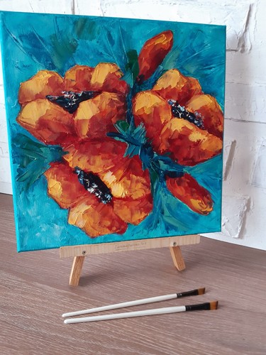 Peinture coquelicot