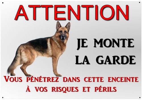 Plaque chien berger allemand - plaque,