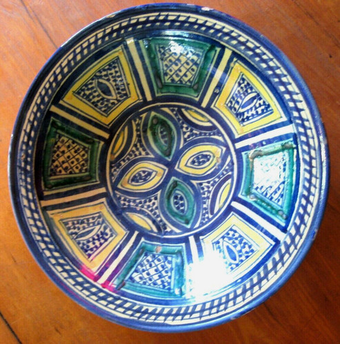 Plat faïence marocaine - en,