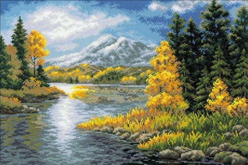 Kit point croix lac - ,