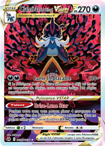 Carte pokémon clamiral - carte,