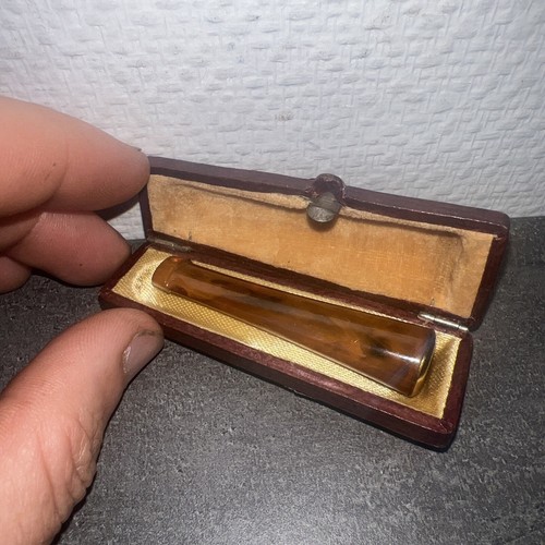 Ancien porte cigarette ambre - porte,