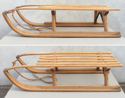 Luge bois sport hiver - -,