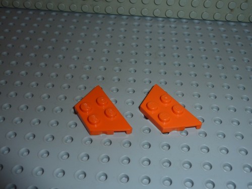 Lego orange wing - x,