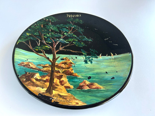 Ancienne assiette peinte - ancienne,