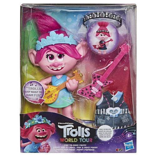 Poupée trolls poppy rock - trolls,