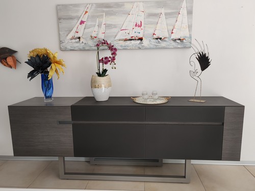 Buffet bas gris - gris, marque