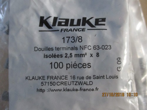 100 embout cable electrique