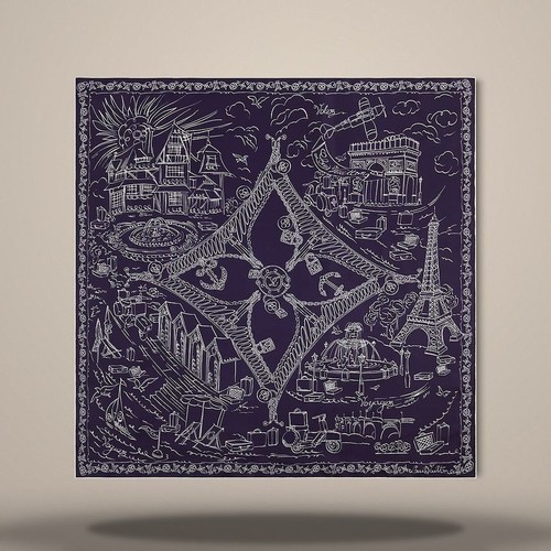 Louis vuitton étole soie - en,