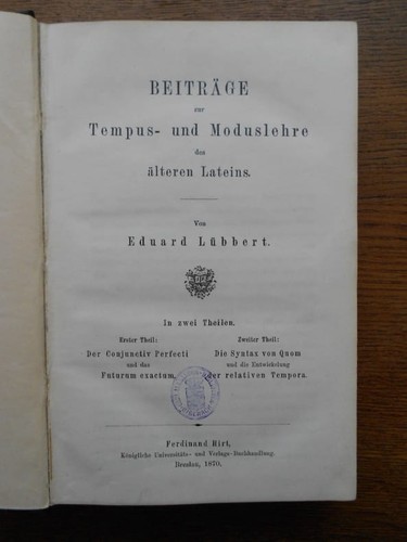 Lübbert beiträge - (eduard),