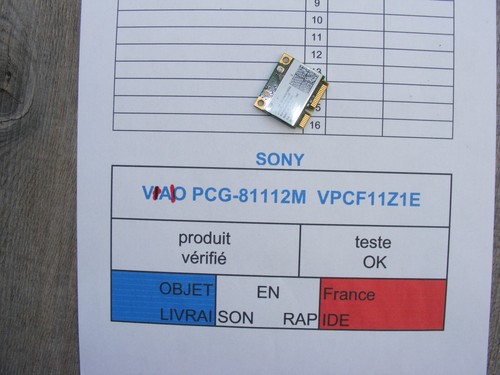 Carte wifi pour sony - wifi, vaio