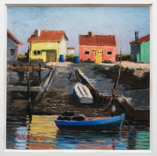 Pastel paysage charente - paysage,