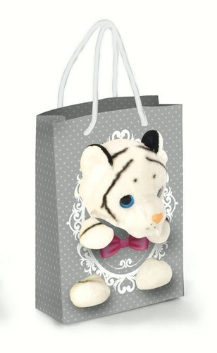 Peluche tigre blanc - peluche, dans