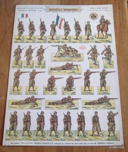 Planche soldats decouper - soldats, a