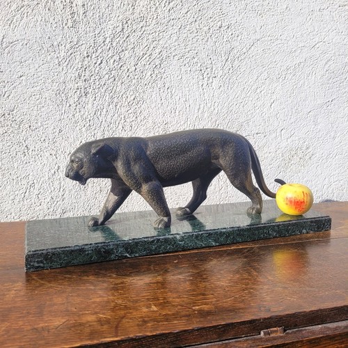 Panthère bronze art - en, bronze,