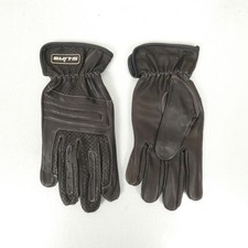 Paire gant moto cuir marron - gant,