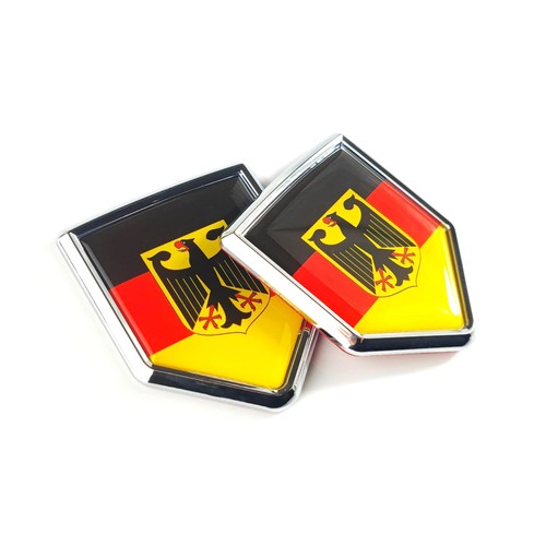 Chrome 2pcs german eagle - german, flag