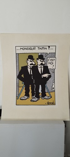 Tintin rare sérigraphie - tintin,